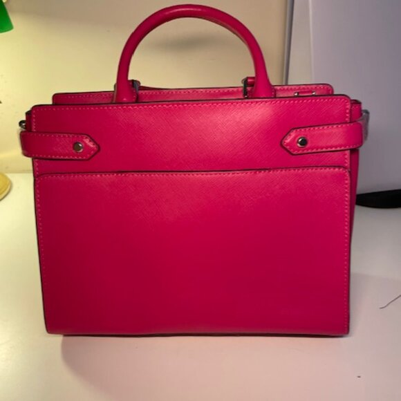 Kate Spade Medium Hot Pink  leathervSatchel Pocketbook Brand New - Picture 6 of 8